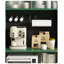 Armoire alimentaire simple en bois d'hévéa