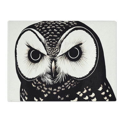 Desirable Owl  Glass Chopping Board