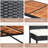 6 - Person Acacia Wicker Patio Dining Set with Rectangular Table
