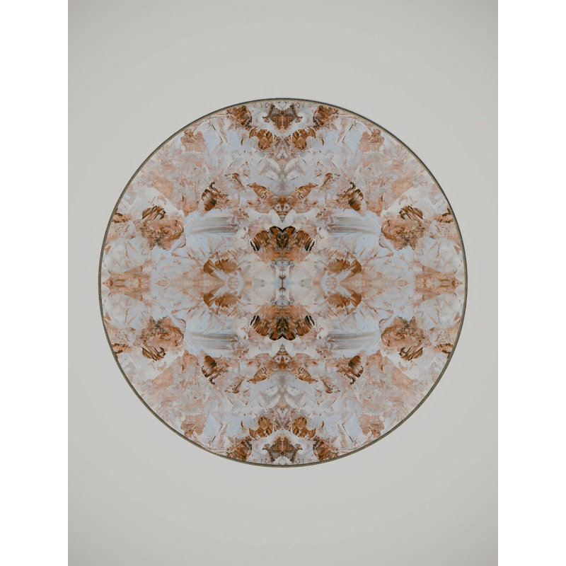 Orfurd Washable Indoor Rug, Round 5'