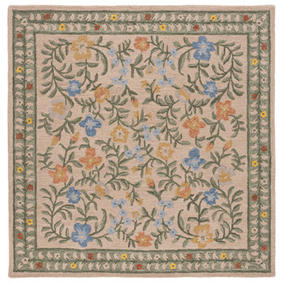 Martha Stewart Hand-Tufted Floral Wool Rug