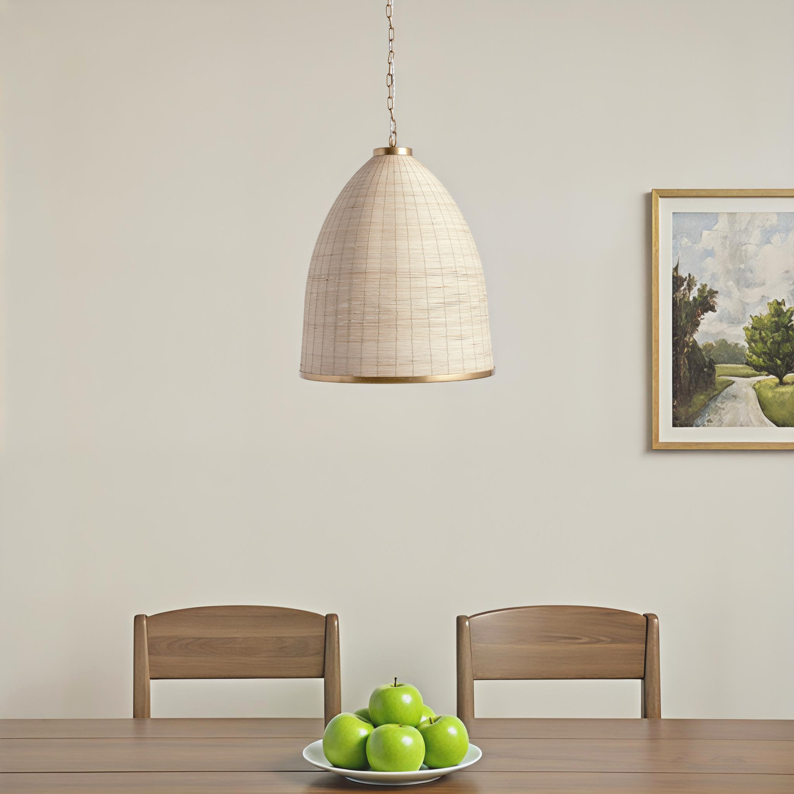 Ottawa Single Light Rattan Pendant