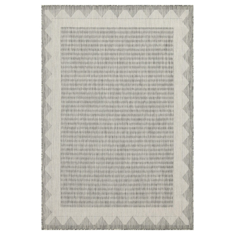 Sunshine GC_HAR2015 Silver 2 ft. 7 in. x 7 ft. 3 in. Indoor/Outdoor Area Rug