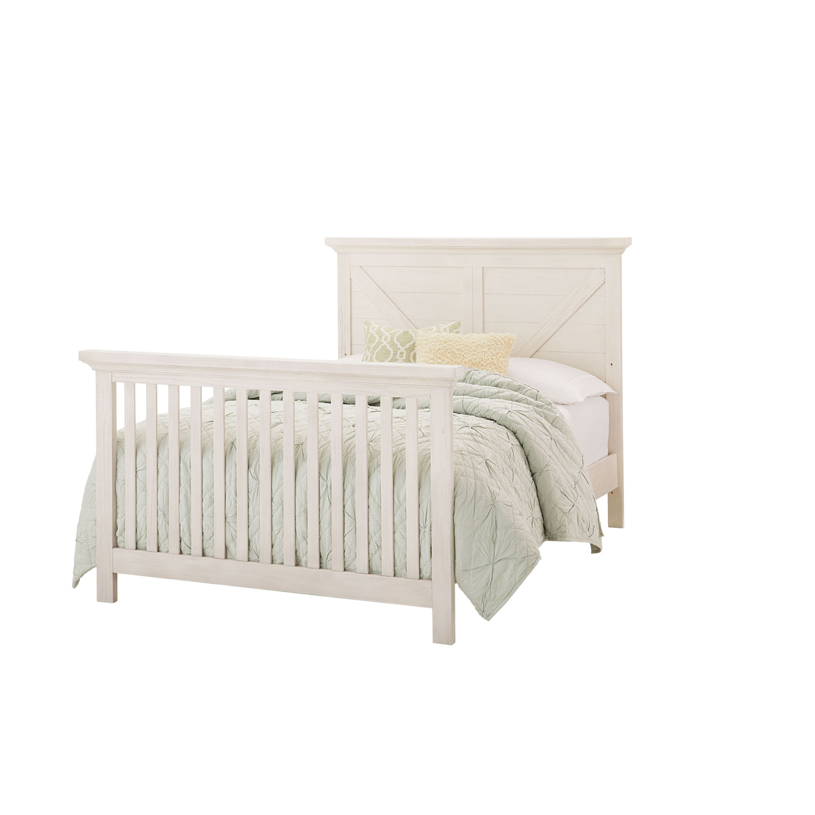 Aceline 4 -in-1 Convertible Crib, Brushed White