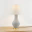 Hanslope Table Lamp in Aged Brass and Ceramic French Muslin by Mark D. Sikes