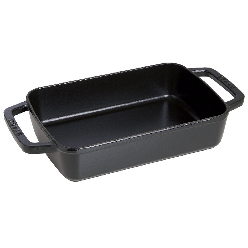 Plat à rôtir en fonte 12 po x 8 po Staub, Noir mat