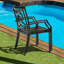 Ensemble de chaises d'extérieur 2 pièces, structure en fer résistant aux intempéries, finition thermolaquée pour le patio, noir