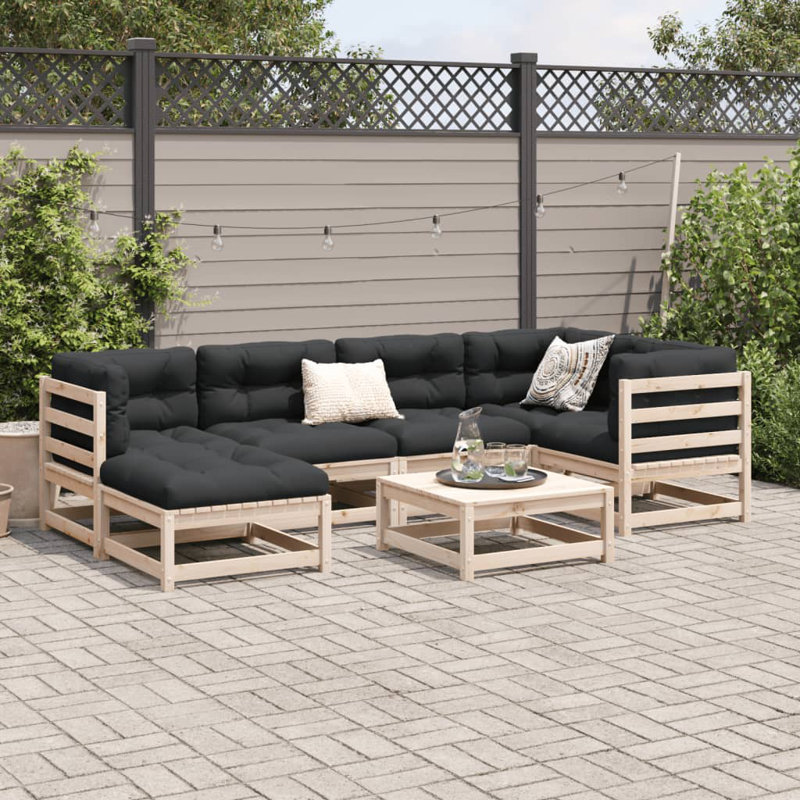 Garden Sofa, Natural Pine
