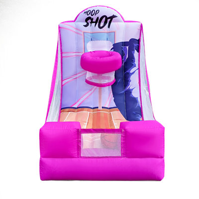 Wellcomer 6.5x4ft Inflatable Basketball Hoop Carnival Game