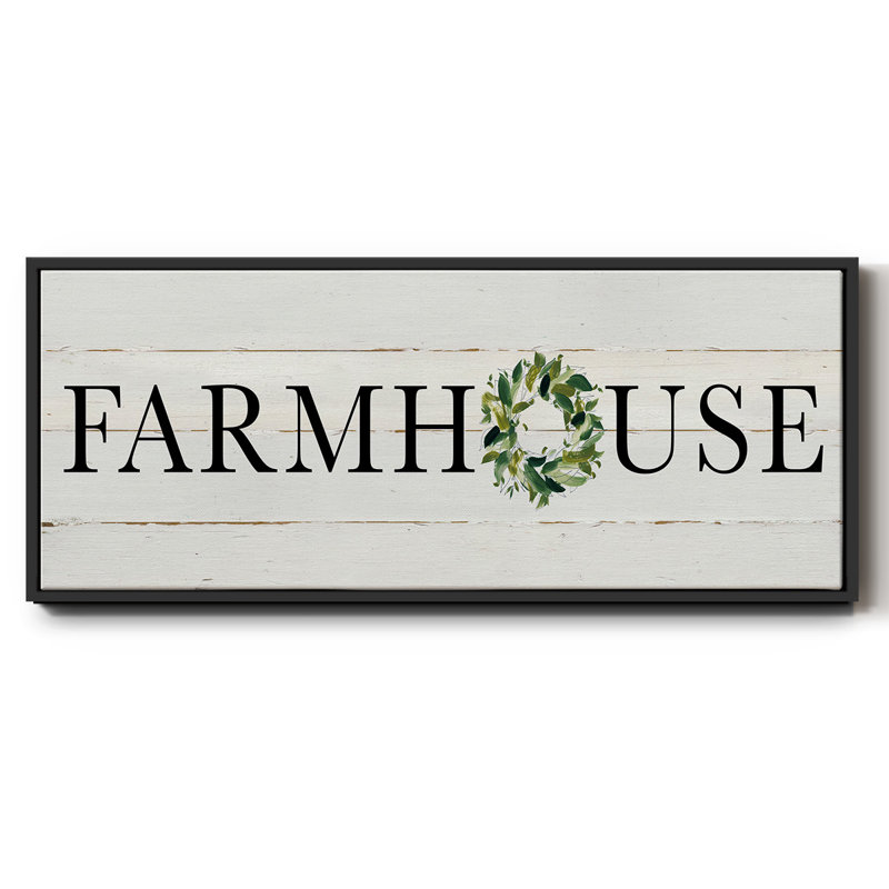 Farmhouse- Framed Canvas, 8" H x 20" W