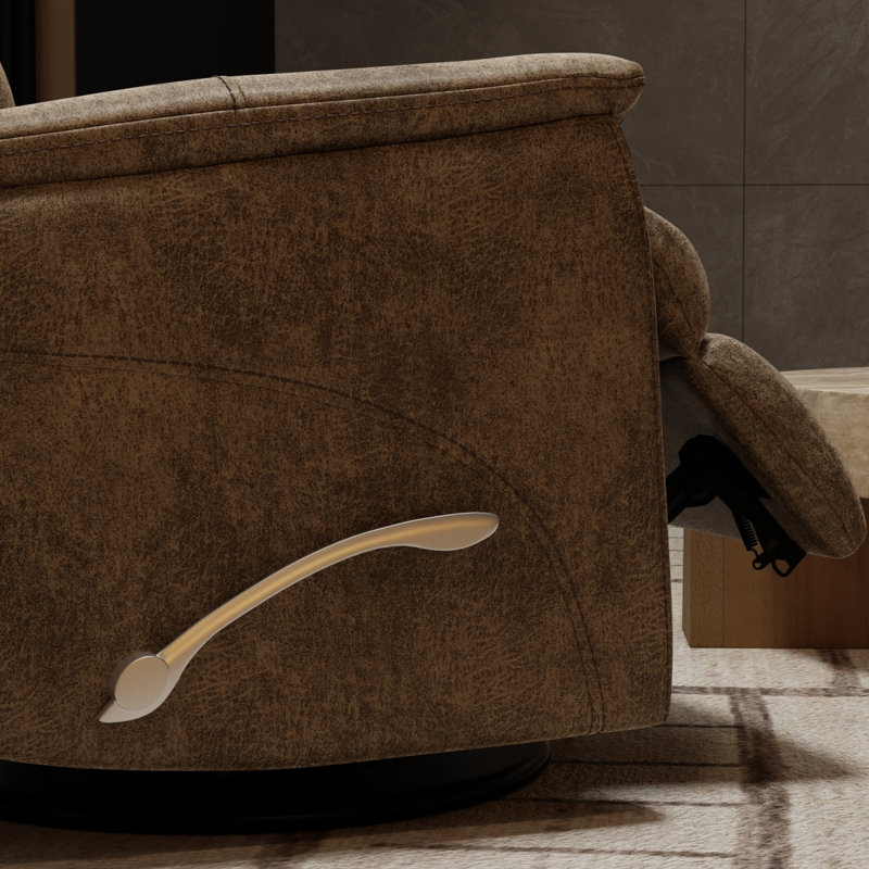 Fauteuil inclinable et oscillant Global Home avec appui-tête et repose-pieds réglables manuellement