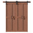 Porte pliante en bois de pin massif assemblé avec trousse de quincaillerie