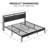 Industrial Bed Frame With Storage Headboard-696373659-696373658