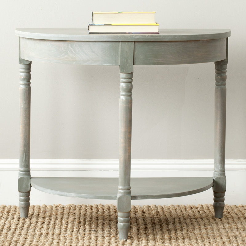 Sacramento 76cm Solid Wood Top Console Table, Grey