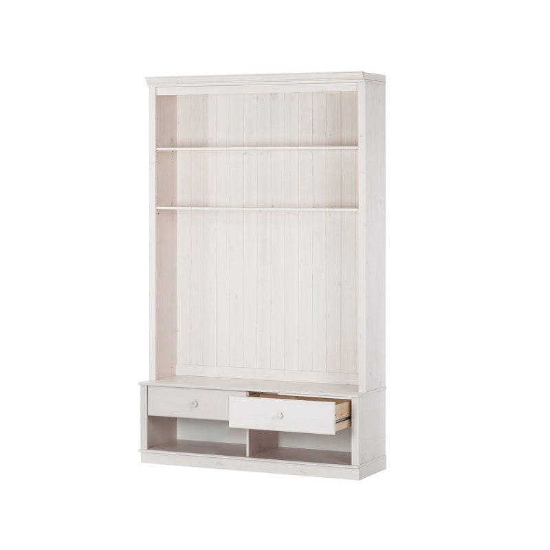 Merchiston 223cm H x 140cm W Standard Bookcase, White