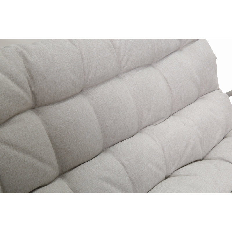 Canapé d'extérieur en métal avec coussin