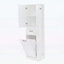Grande armoire de rangement moderne avec compartiment inclinable, charnières à fermeture en douceur, poignées en aluminium pour l'organisation de la salle de bain et de la maison-623498476