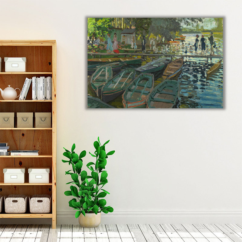 «Bathers at La Grenouillère», reproduction d'art sur toile, H 40 po x l 60 po