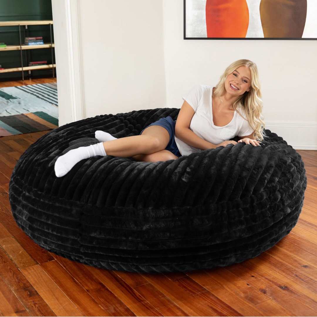6 Foot Cocoon - 2-in-1 Convertible Bean Bag Bed & Large Bean Bag Chair for 