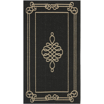 Runner Indoor/ Outdoor Geometric Shapes Area Rug