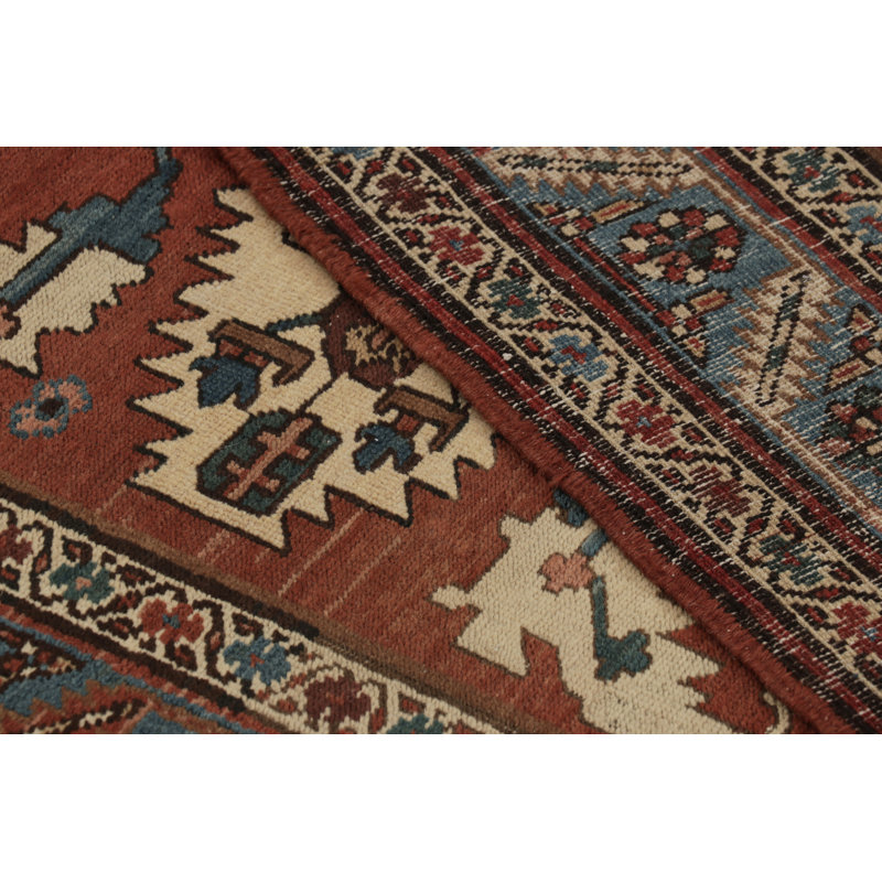 Antique One-of-a-Kind 3'5X14'10 Hand Knotted Area Rug