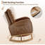 Fauteuil berçant rembourré à haut dossier et fauteuil d'appoint confortable-1067446634