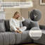 74.2 Gray Boucle American Tufed Club Loveseat-79171460