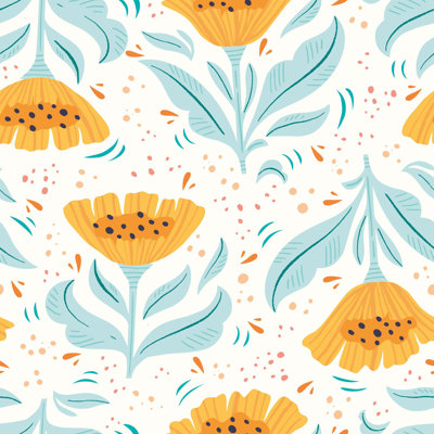 Peel & Stick Floral Tile