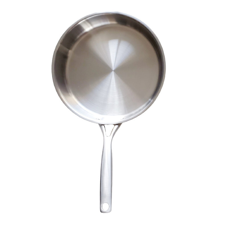 Poêle à frire en acier inoxydable Davyline, 12.5"