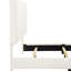 Grand lit plateforme tapissier Contemporary