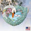 Ornement en bois de forme suspendue love swan
