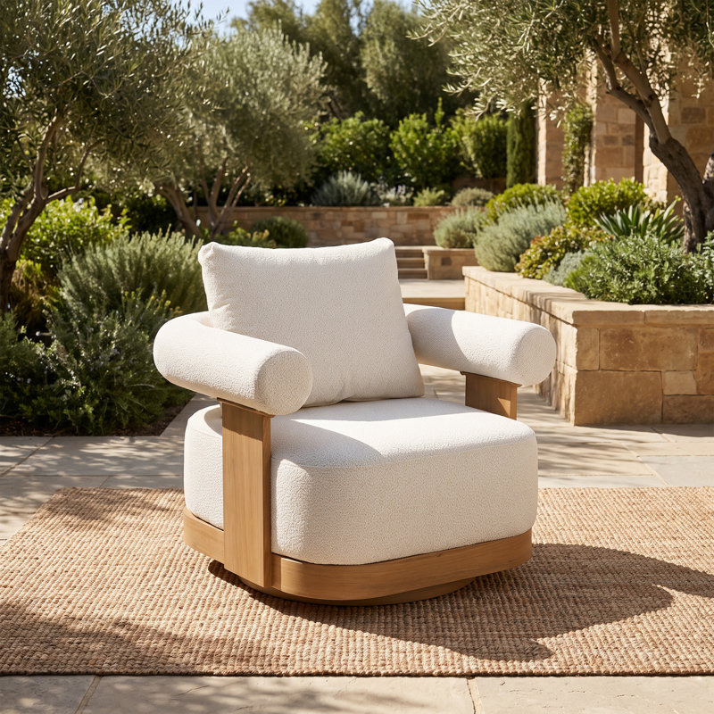 Chaise d'extérieur avec coussins