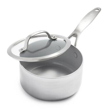 Kitchenaid 3qt 3-ply Blasé Stainless Steel Induction Saucepan With Lid  Silver : Target