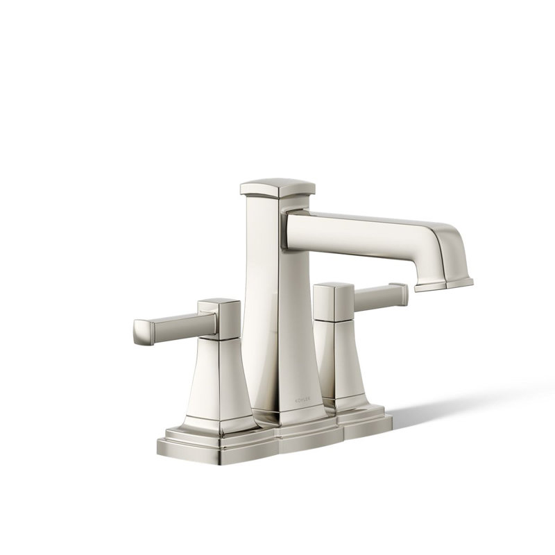 Riff Centerset Bathroom Sink Faucet, 1.0 GPM, Polished Nickel