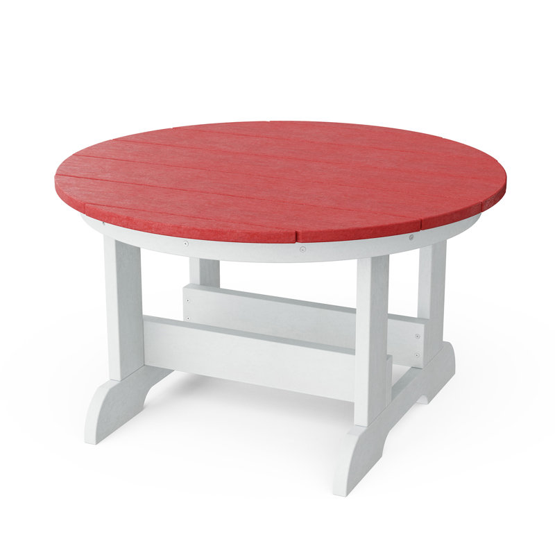 Heritage Conversation Table, Cardinal Red/White