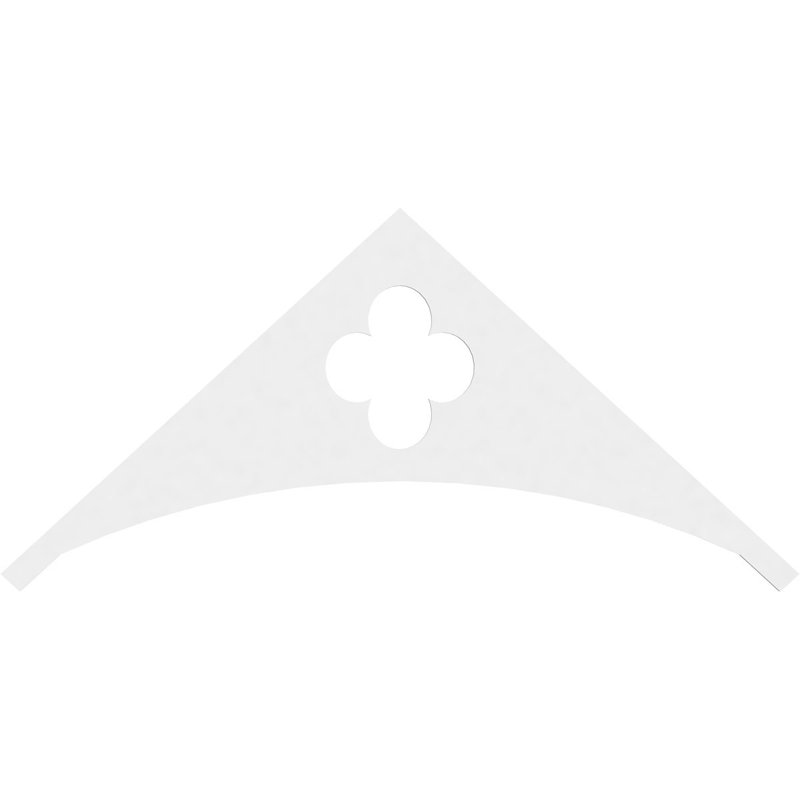 Turner Signature Urethane Gable Pediment, Primed Tan, 33"H x 72"W, 11/12