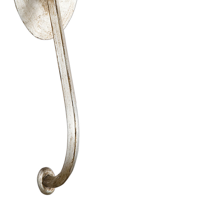 Allegretto 1 - Light Wallchiere, Platinized Silver Leaf