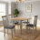 Deerfiled 4 - Person Drop Leaf Rubberwood Solid Wood Dining Set