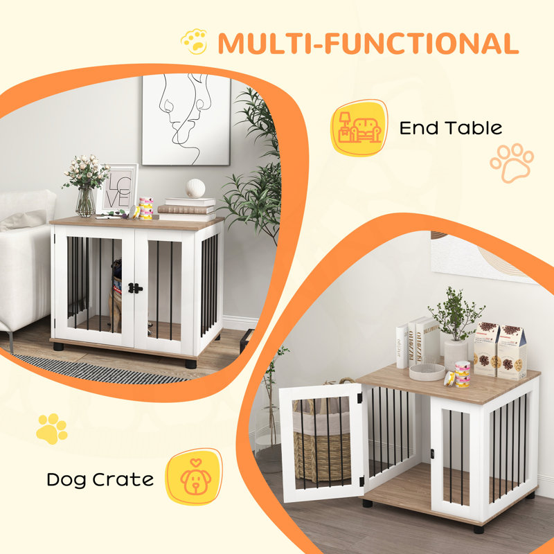Versatile Dog Crate Table for Small and Medium Dogs, Enhancing Home Decor