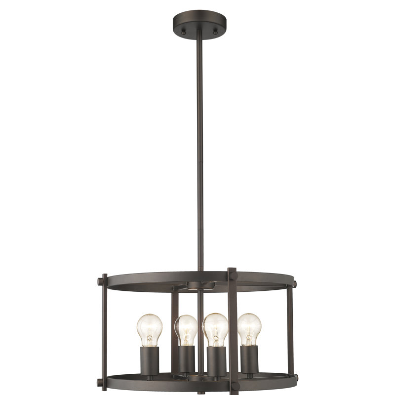 Redner 4 - Light Dimmable Drum Chandelier