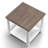 Brixham 24 inch Side Table, No Assembly Required, Two-Tone Finish-640349429