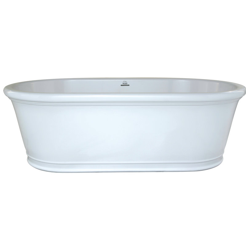 Tribeca 68'' L Freestanding Soaking Bathtub, Matte White