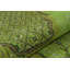 Tapis oriental turc vert en laine noué à la main