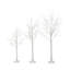 Ensemble de sapins de Noël artificiels pré-éclairés avec lumières blanc chaud 4 pi 5 pi 6 pi pour déco intérieure et extérieure