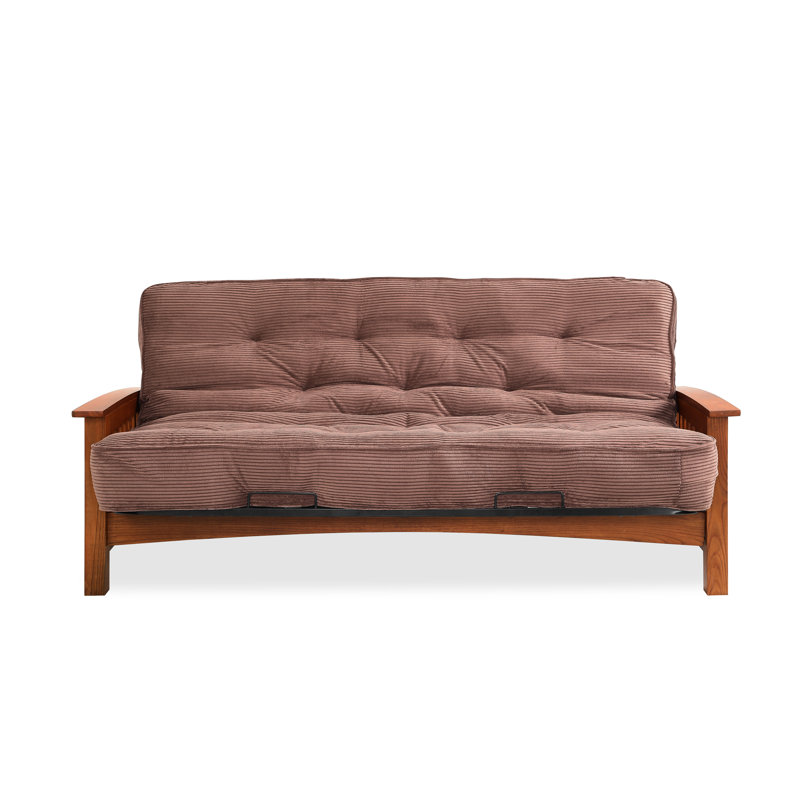 Futon et matelas Mccaleb, Velours côtelé Java