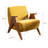Kyajah 27.5" W Chenille Solid Wood Armchair-2054238654