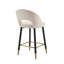 Avren Upholstered Counter Stool with Metal Frame-2074362417