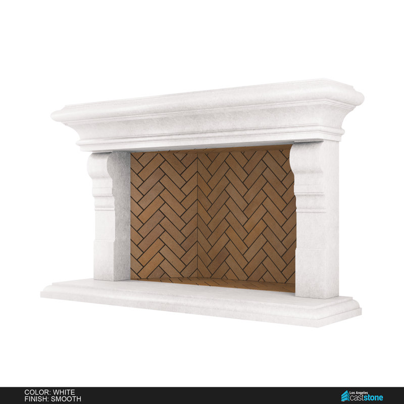Areni Fireplace Surround, Smooth White