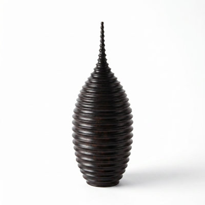 Ebony Wood Collection Wood Jar