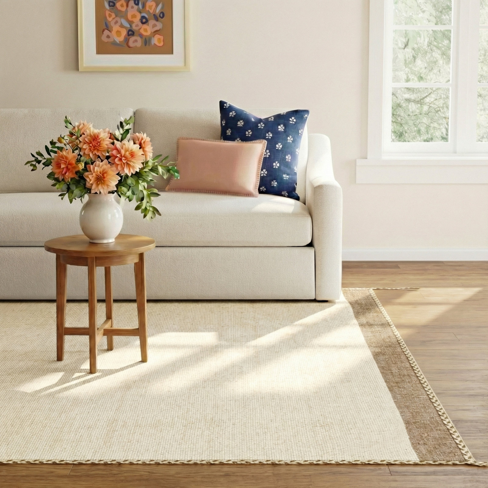 Nabila Handmade Wool Rug, Rectangle 8' x 10'